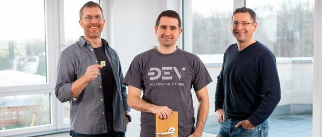 Frank Theeg, Christoph Jentzsch und Torsten Stein (v.l.n.r.) sind die Gründer von authentic.network. Foto: authentic.network
